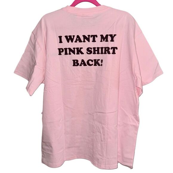 **SOLD** Mean Girls x Forever 21 Pink Oversized Graphic Tee Size Large - Picture 10 of 12